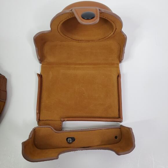 XEVN 2 Part Tan Leather Camera Case for Sony rx100 Series Digital Cameras strap - Picture 3 of 6